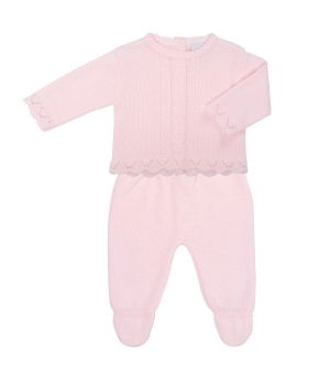 DANDELION Knitted 2-piece set - Pink